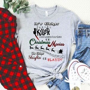 True Crime Christmas Tshirt NWT Multiple Sizes